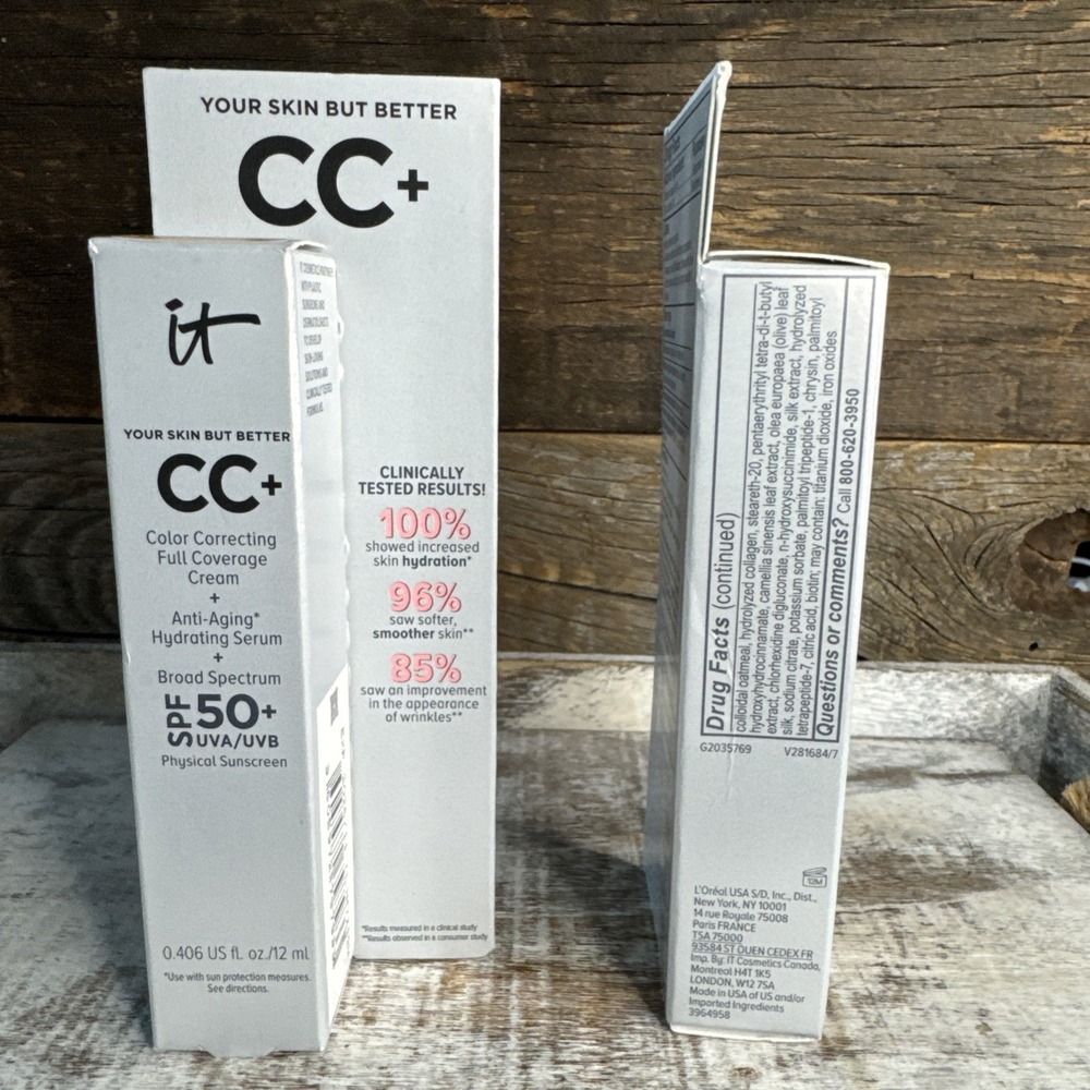IT Cosmetics CC Cream Light Medium 12ml‎ - Set of 2 | MSRP = $38 - Picture 5 of 8